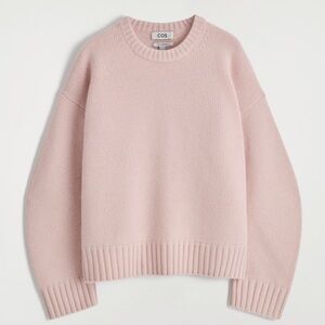 Brand new COS Chunky Pure Cashmere Crewneck Sweater- Pink - Small